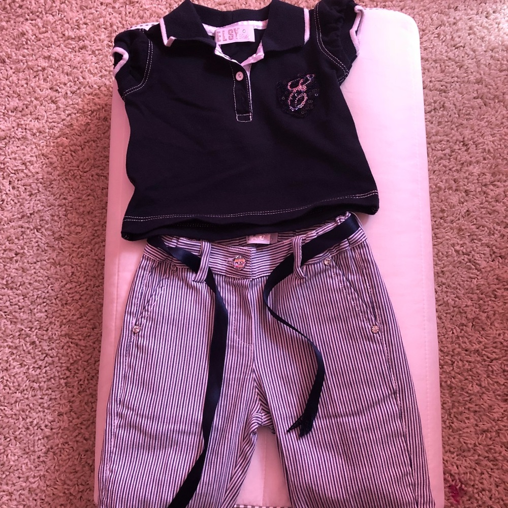Elsy baby set top and shorts/pants